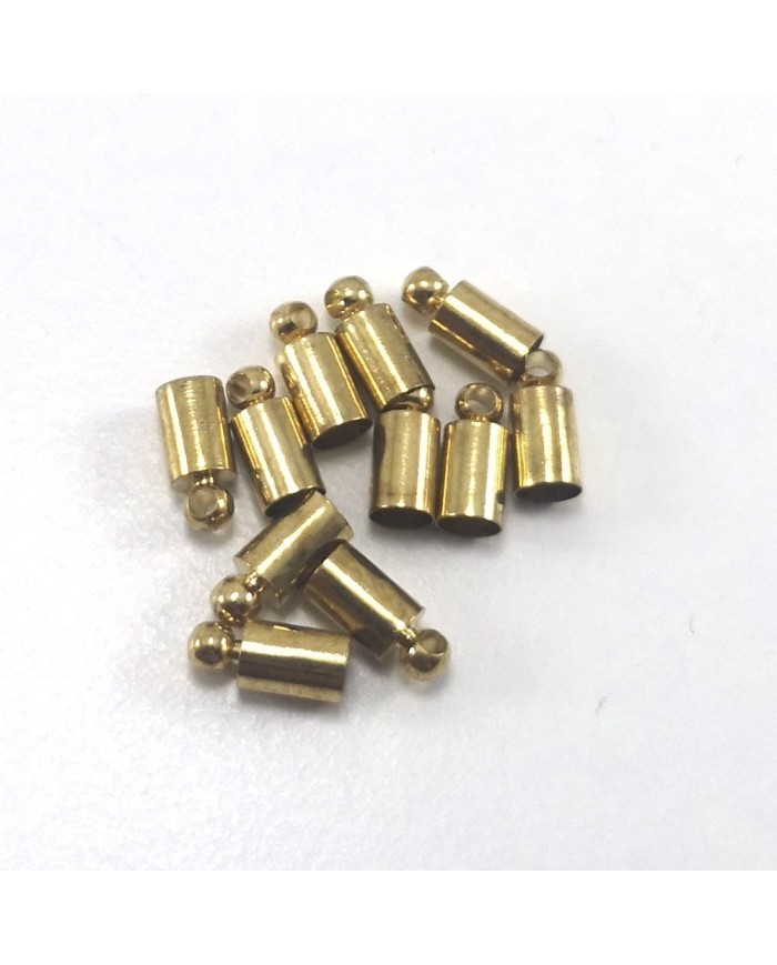Huni Boncuk Kapak - Boncuk Şapkası - 9 mm - Gold - 25 Adet