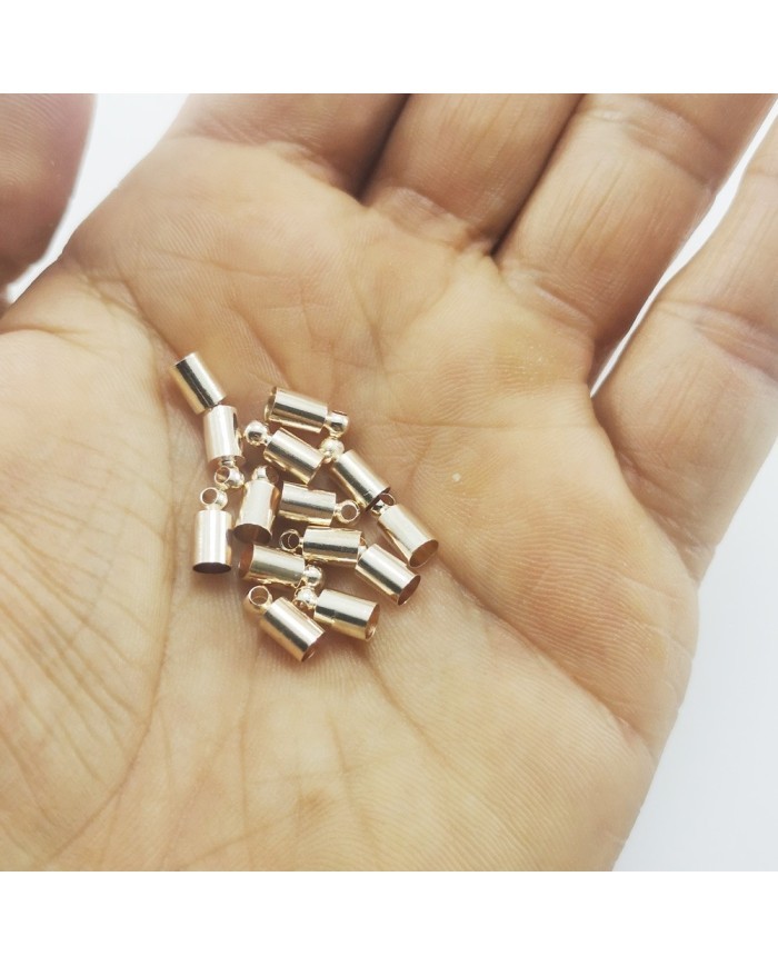 Huni Boncuk Kapak - Boncuk Şapkası - 9 mm - Rose- 25 Adet