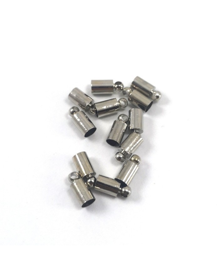 Huni Boncuk Kapak - Boncuk Şapkası - 9 mm - Gümüş - 10 Adet