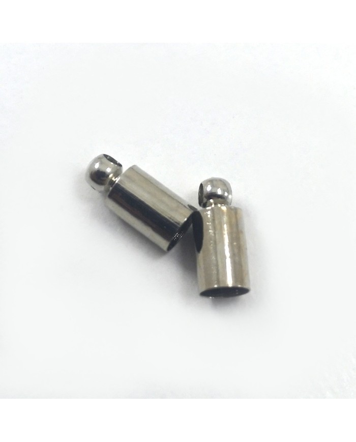 Huni Boncuk Kapak - Boncuk Şapkası - 9 mm - Gümüş - 10 Adet