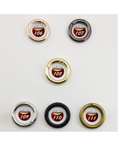 Metal Çanta Halka - Bakır - 10 Adet