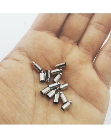 Huni Boncuk Kapak - Boncuk Şapkası - 9 mm - Gümüş - 50 Adet