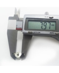 Huni Boncuk Kapak - Boncuk Şapkası - 11 mm - Gümüş - 25 Adet