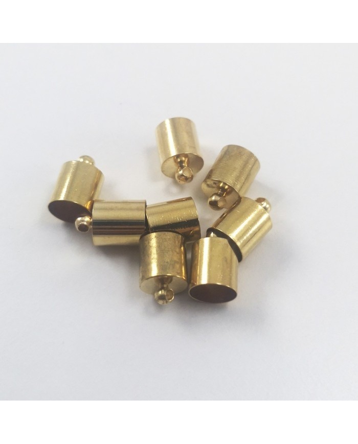 Huni Boncuk Kapak - Boncuk Şapkası - 11 mm - Gold - 10 Adet