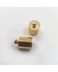 Huni Boncuk Kapak - Boncuk Şapkası - 11 mm - Gold - 10 Adet