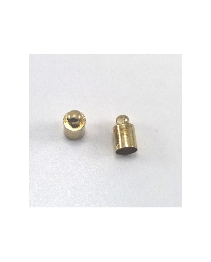 Huni Boncuk Kapak - Boncuk Şapkası - 9 mm - Gold - 25 Adet