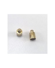 Huni Boncuk Kapak - Boncuk Şapkası - 9 mm - Gold - 25 Adet