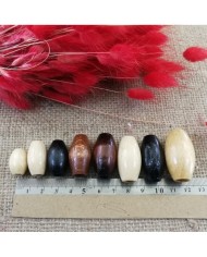 8no - Ahşap Boncuk - 1 Kg - Siyah