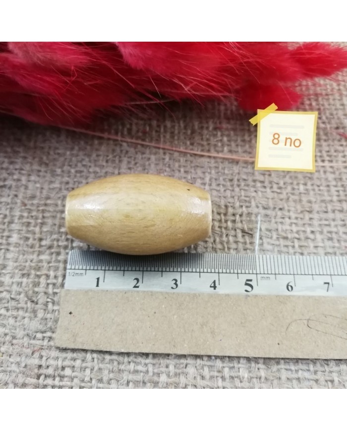 8no - Ahşap Boncuk - 1 Kg - Siyah