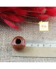 Ahşap Boncuk - 1 Kg -No:8 - Siyah