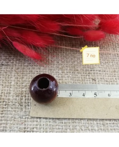 Ahşap Boncuk - 1 Kg -No:7 - Taba