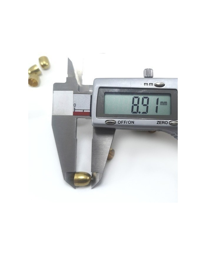 9mm Huni Boncuk Kapak - Boncuk Şapkası - Gold - 25 Adet
