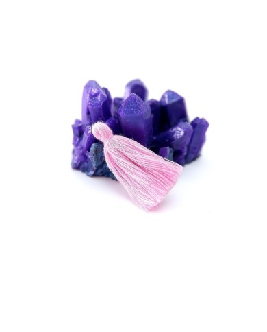 100 ADET - Mini Boy Püskül - 3cm - Pembe