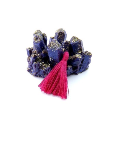 100 ADET - Mini Boy Püskül - 3cm - Fuşya