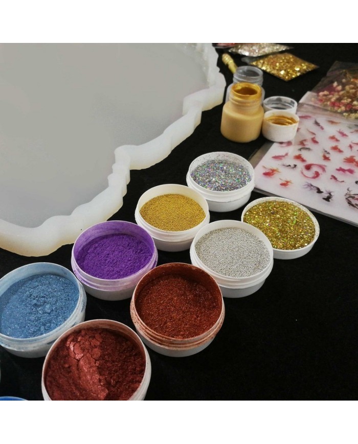 Tepsi Kalıbı Reçine Epoksi Seti T1 - A93 1. Boya Rengi Seçiniz Kırmızı 2. Boya Rengi Seçiniz Beyaz