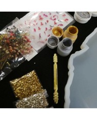 Tepsi Kalıbı Reçine Epoksi Seti T1 - A93 1. Boya Rengi Seçiniz Kırmızı 2. Boya Rengi Seçiniz Beyaz