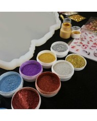 Tepsi Kalıbı Reçine Epoksi Seti T1 - A93 1. Boya Rengi Seçiniz Mor 2. Boya Rengi Seçiniz Beyaz