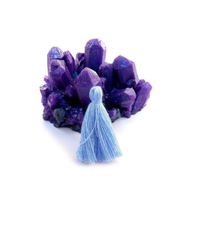 100 ADET - Mini Boy Püskül - 3cm - Mavi