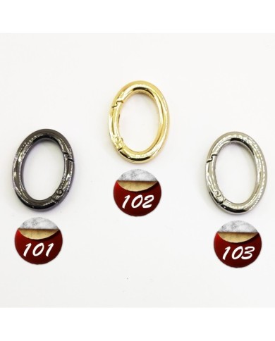 Metal Çanta Kanca Halka Oval Gold 10 ADET