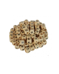 Ahşap Harf Boncuk 10mm 500 gr