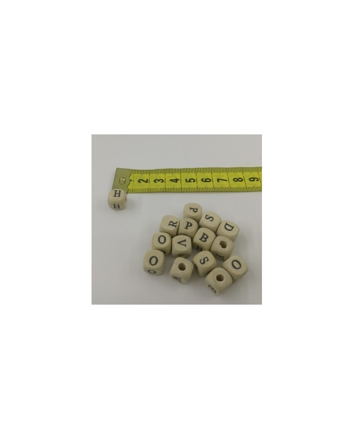 Ahşap Harf Boncuk 10mm 500 gr