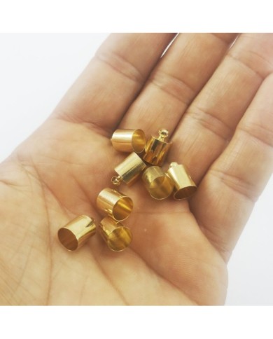 Huni Boncuk Kapak - Boncuk Şapkası - 11 mm - Gold - 25 Adet