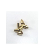 10 mm Huni Boncuk Kapak - Boncuk Şapkası -  Gold - 25 Adet