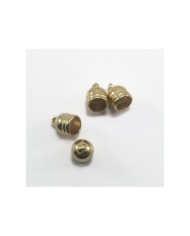 14 mm Huni Boncuk Kapak - Boncuk Şapkası - Gold - 25 Adet