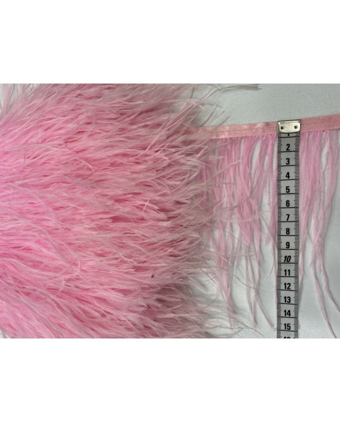 Deve Kuşu Tüyü Pembe 1 Metre