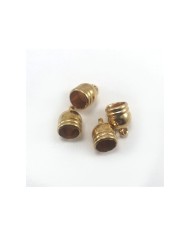 14 mm Huni Boncuk Kapak - Boncuk Şapkası - Rose - 25 Adet
