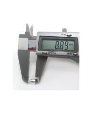9mm Huni Boncuk Kapak - Boncuk Şapkası -  Gümüş - 50 Adet