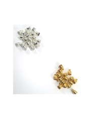 9mm Huni Boncuk Kapak - Boncuk Şapkası -  Gold - 25 Adet
