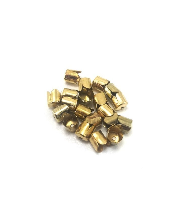 7 mm Huni Boncuk Kapak - Boncuk Şapkası - Gold - 50 Adet