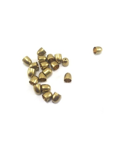 9mm Huni Boncuk Kapak - Boncuk Şapkası - Gold - 25 Adet