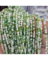 3mm İpe Dizili Kaplamalı Mix Kristal Boncuk  Renk Kodu JSYK - 1 Dizi