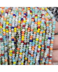 3mm İpe Dizili Kaplamalı Mix Kristal Boncuk Renk Kodu MLST - 1 Dizi