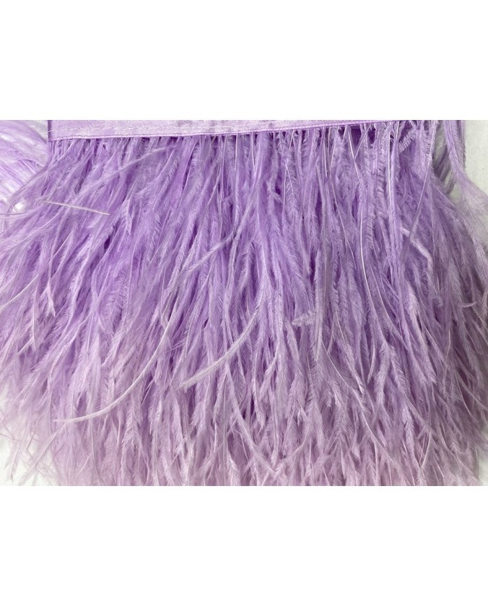 Deve Kuşu Tüyü Lila 1 Metre