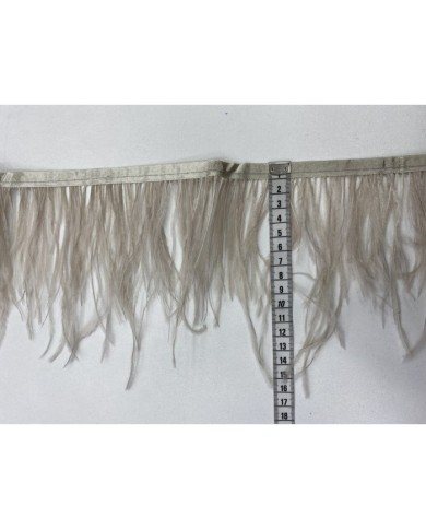 Deve Kuşu Tüyü Duman Rengi 1 Metre