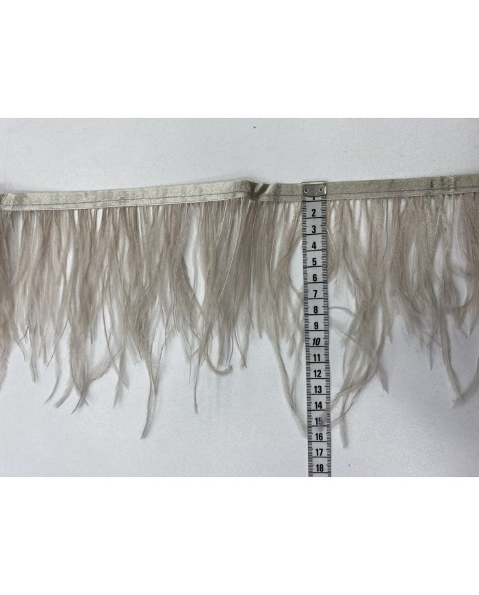 Deve Kuşu Tüyü Duman Rengi 1 Metre