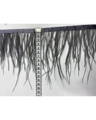 Deve Kuşu Tüyü Siyah 1 Metre