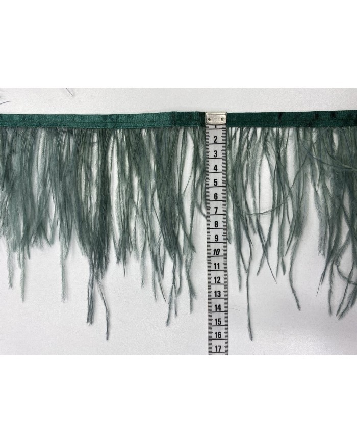 Deve Kuşu Tüyü Küf Yeşili 1 Metre