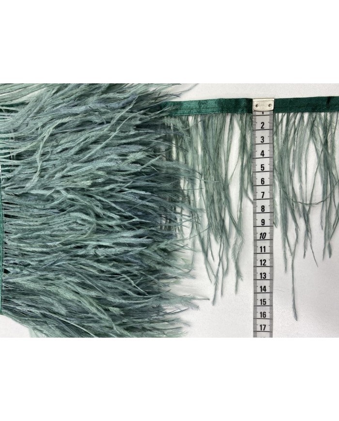 Deve Kuşu Tüyü Küf Yeşili 1 Metre