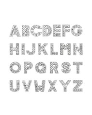 Taşlı Harf - J Harfi -2 Adet