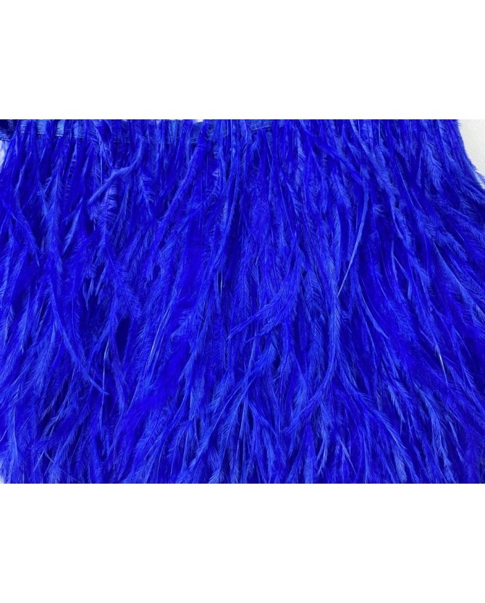 Deve Kuşu Tüyü Saks Mavi 1 Metre