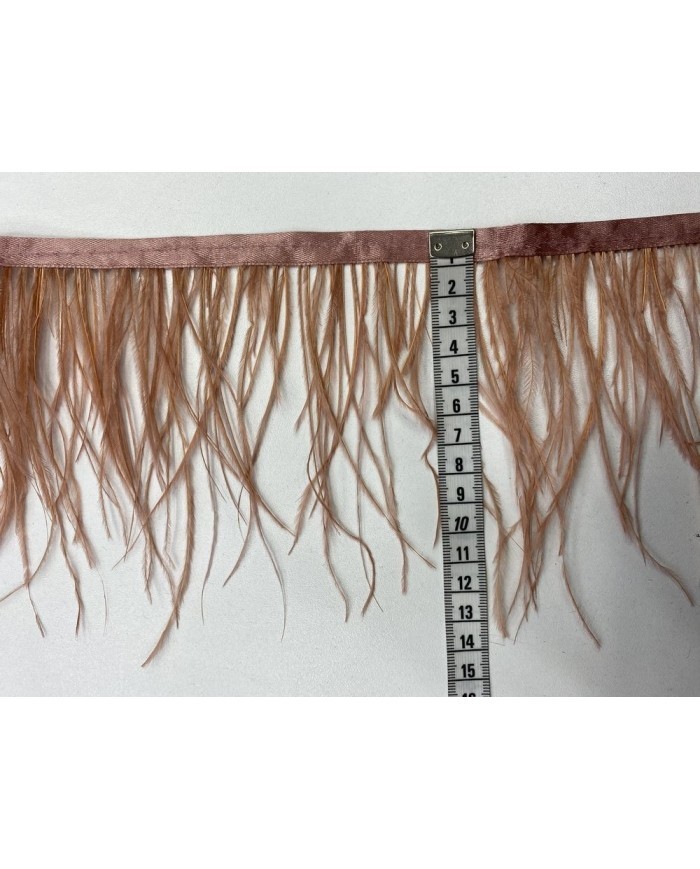 Deve Kuşu Tüyü Açık Kahve 1 Metre
