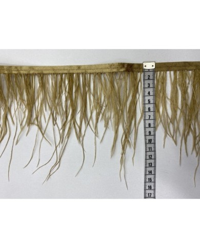 Deve Kuşu Tüyü Açık Hardal 1 Metre