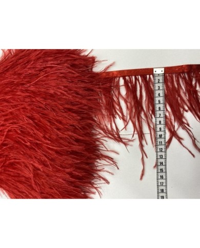 Deve Kuşu Tüyü Kırmızı 1 Metre