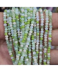 3mm İpe Dizili Kaplamalı Mix Kristal Boncuk  Renk Kodu SMP - 1 Dizi