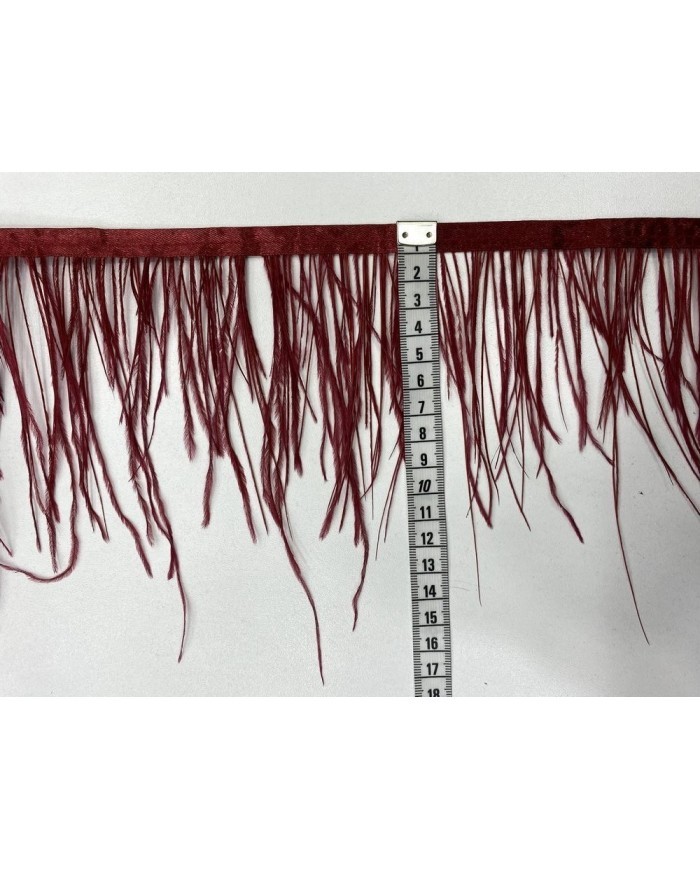 Deve Kuşu Tüyü Bordo 1 Metre