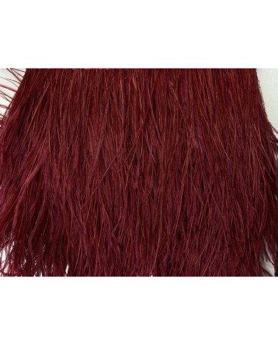 Deve Kuşu Tüyü Bordo 1 Metre